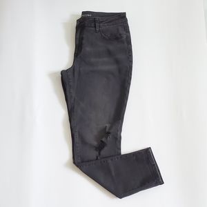 Black Destructed Jeggings